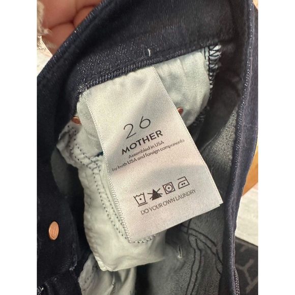 Anthropologie MOTHER The Dazzler High-Rise Straight Ankle Jeans - Picture 9 of 9